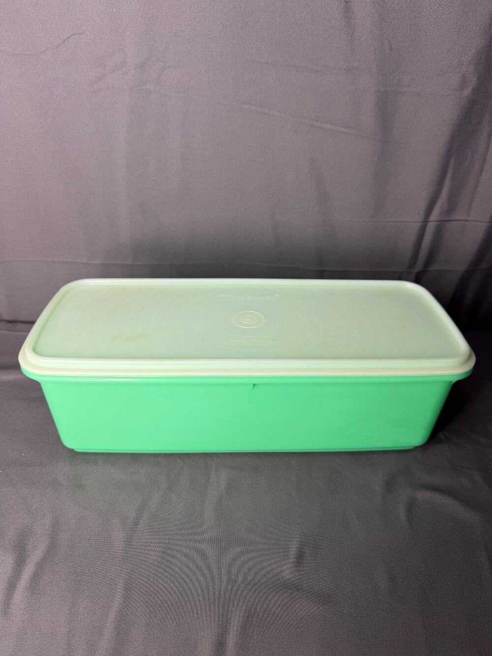 3 Piece Vintage Tupperware Easy Crisp # 782-7 Large Food Storage Jadite Green